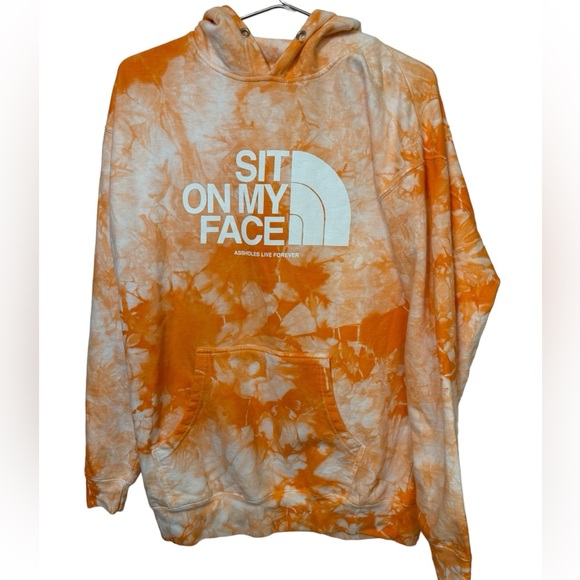 ALF Other - ALF As*holes Live Forever Tie Dye Sit on my North Face Motif Men’s XL Hoodie
